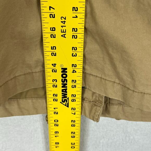 Old Navy Jacket Womens Size Medium Beige Military Cotton Zip Pockets Vintage - Picture 8 of 9